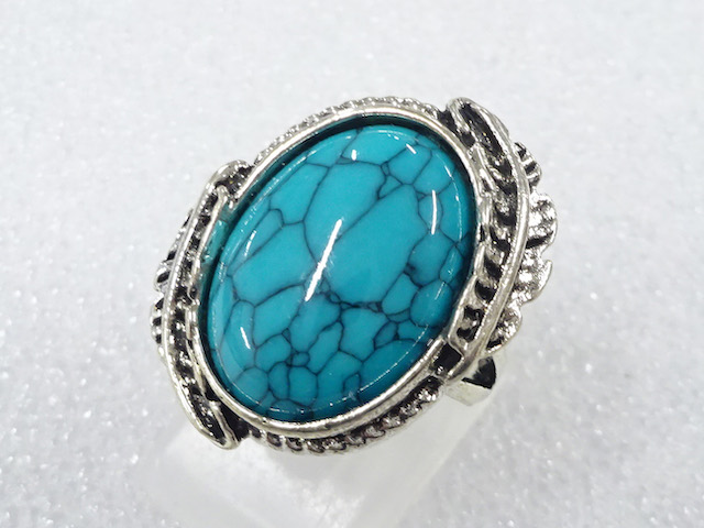 COLORED STONE FASHION RING / JP SIZE 7
